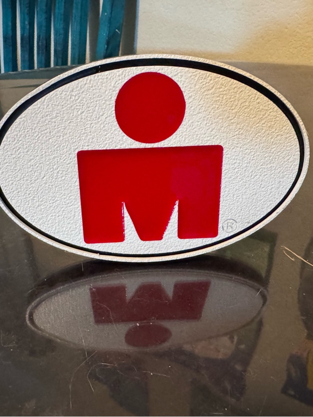 Ironman Logo Hitch Cover